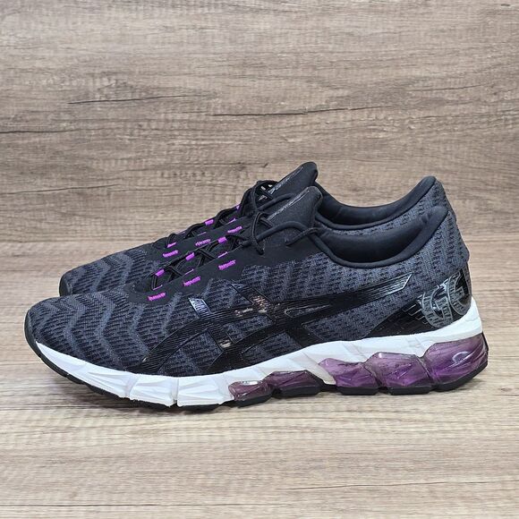 Asics Gel Quantum 180 5 Women's Size 11.5 Black Gray Purple Sneakers (1022A164) - Picture 3 of 10